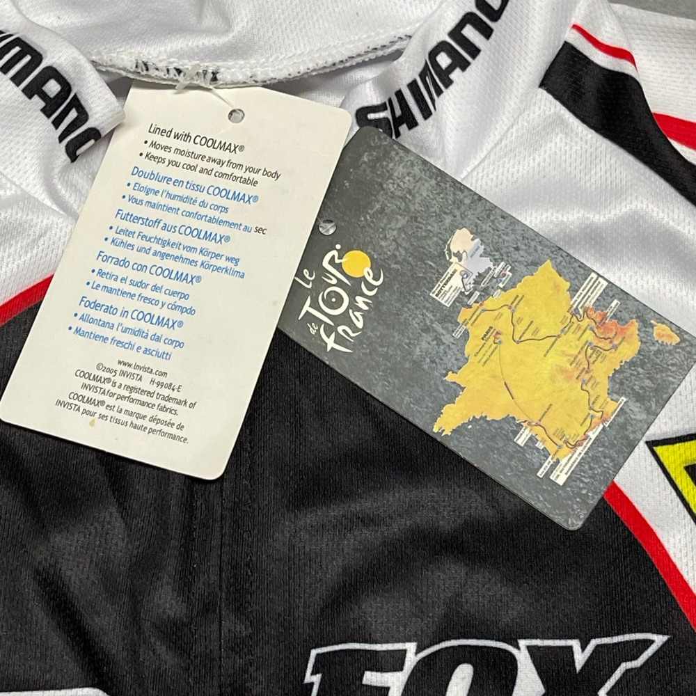 Shimano Cycling Jersey Mens XL Fox DT GT Vermarc Short Sleeve Full Zip Coolmax - Picture 5 of 13